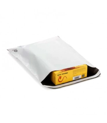 Buste per spedizioni in plastica riciclata bianche 25x35 cm (conf. 10pz)