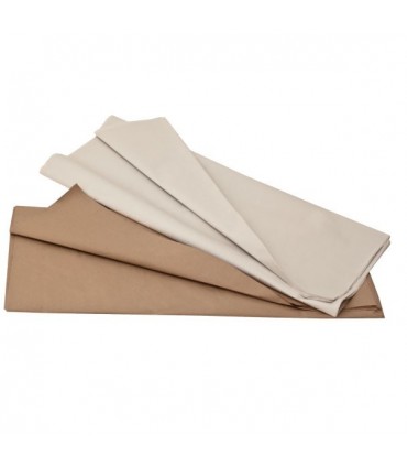 Fogli carta camoscina Avana 100 x 80 cm - 50gr/mq (conf. 1KG)