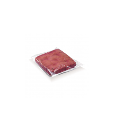 Sacchetti trasparenti con soffietti in plastica riciclata 30x60x20 cm